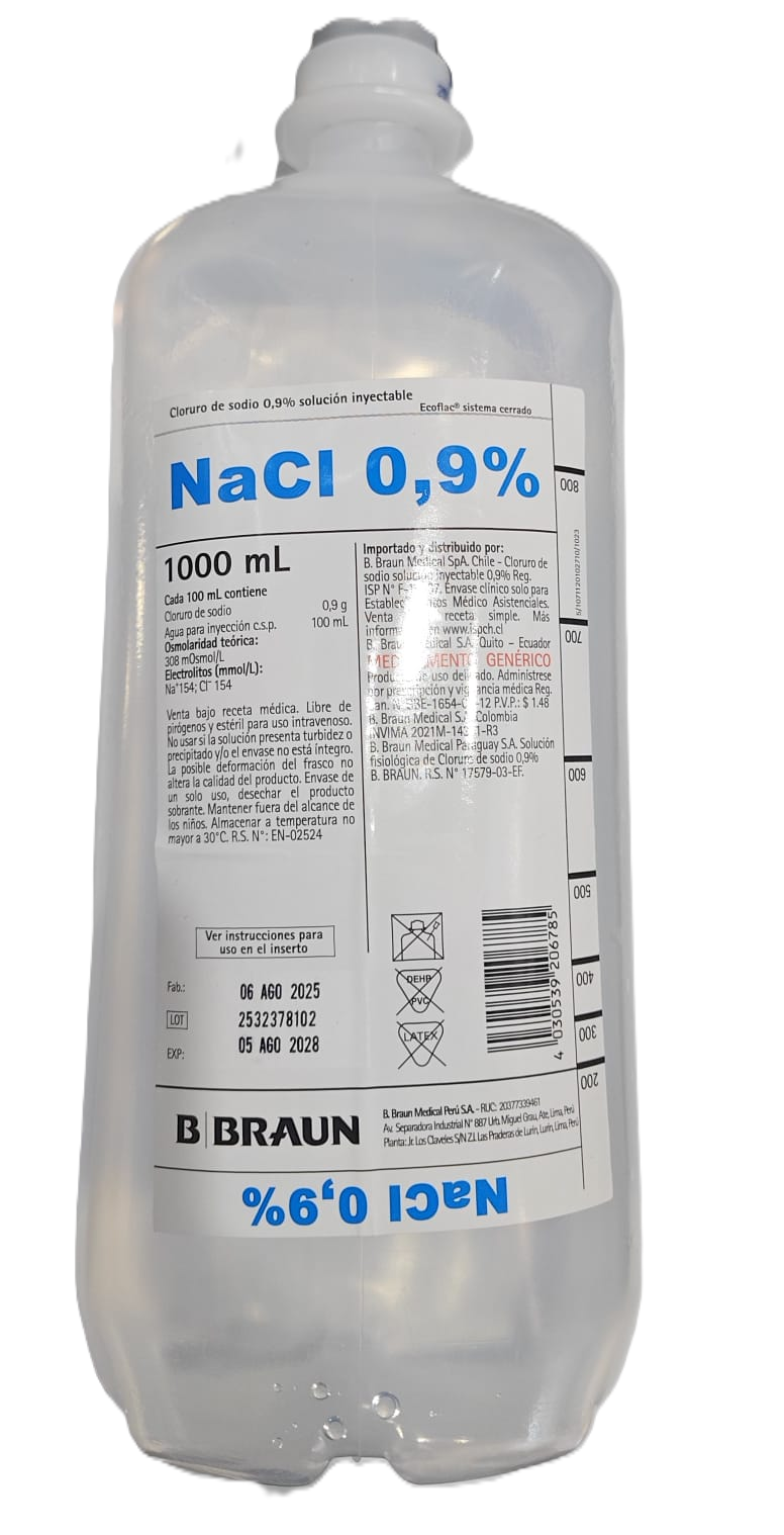 CLORURO DE SODIO X 1 LT